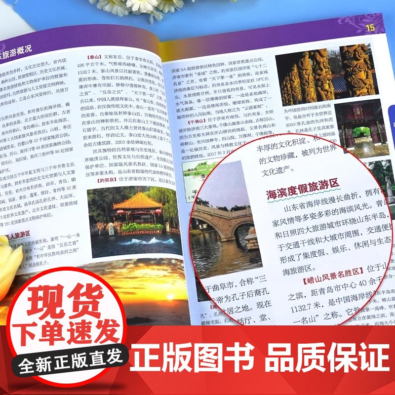 中国地图出版社出版]山东省地图册 中国分省系列地图册 高清彩印 自驾自助游 标注政区 详实地理中国旅游交通地图册2024高清大图