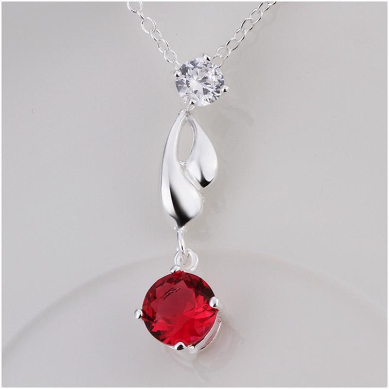 N496 Women Silver Necklace 镀925纯银女项链日韩版锁骨链潮人送女朋友七夕情人节礼物
