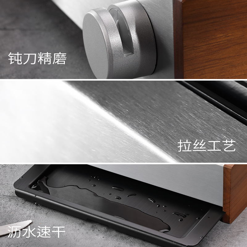 法迪欧唱片菜板套装家用实木砧板棋盘格切菜板案板抗菌防霉生熟分开高清大图