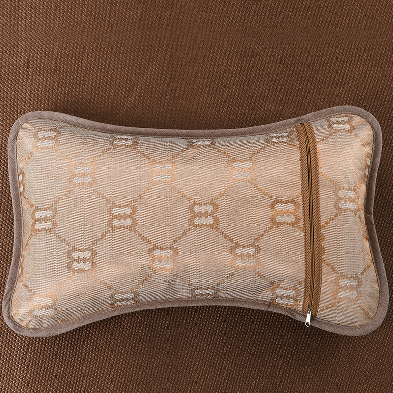 美帮汇夏季麻将枕头双面冰丝茶叶梗藤枕竹凉席枕成人学生凉爽单人枕高清大图