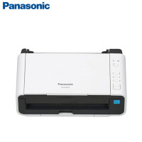 松下(Panasonic)KV-S1015C 彩色文档扫描仪 A4便携式馈纸扫描仪 高速高清自动双面扫描 (白色)