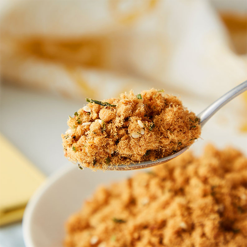 果仙多维V 儿童肉松肉酥佐餐鱼肉松金枪鱼松海苔芝麻味100g
