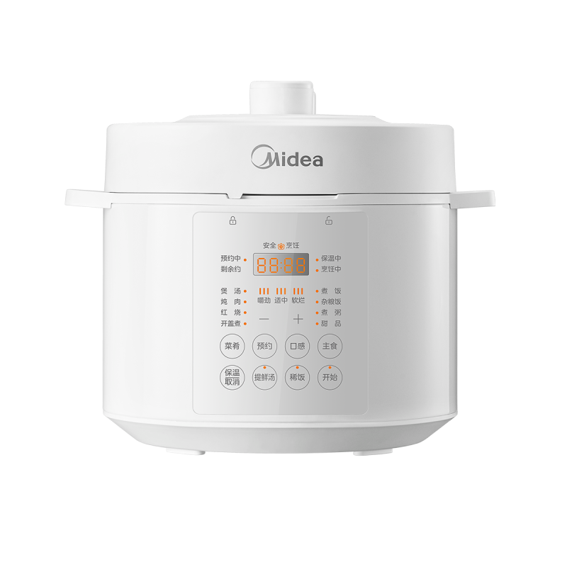 美的(Midea)0涂层电压力锅高压5L双胆家用全自动智能预约开盖炖煮煲汤 MY-E5622