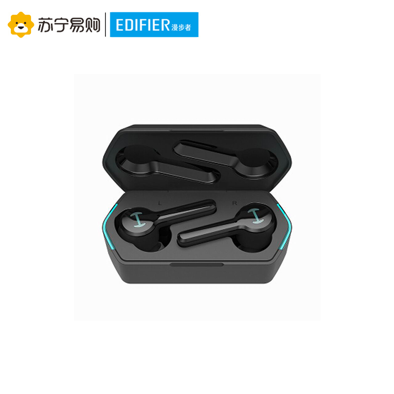 edifier漫步者hecategm6黑色无线蓝牙耳机双耳游戏耳机手机超长待机