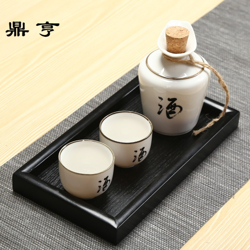 鼎亨黑色木制托盘竹制托盘方形杯托毛巾拖圆形日式小茶奉茶具木托