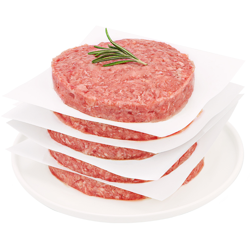 暖男厨房 生鲜安格斯牛肉饼80g*10片高清大图