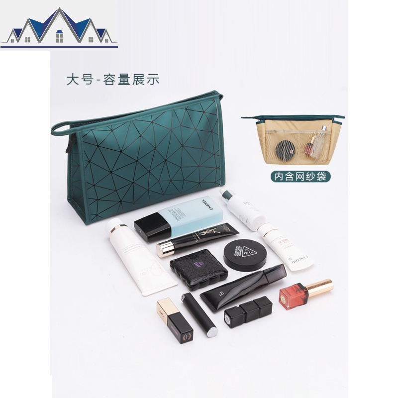 化妆包女大容量便携化妆品收纳包小号随身洗漱收纳袋ins风超火 三维工匠高清大图