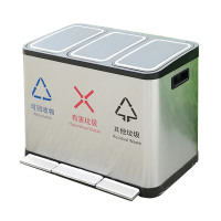 中电鼎润 ZDHT-Z10 脚踏分类垃圾桶9L+9L+9L (计价单位:个)