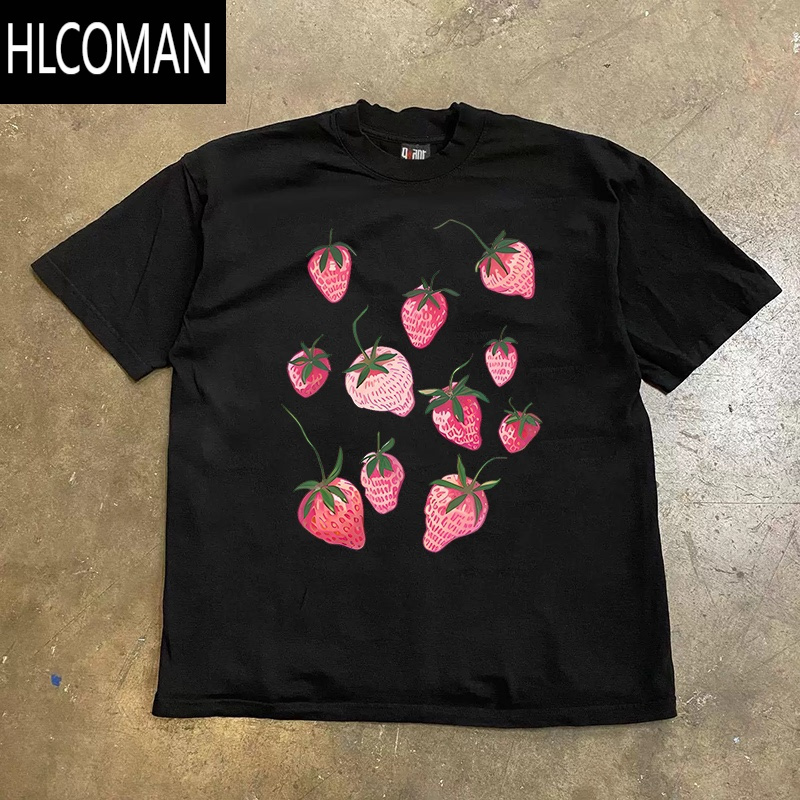 HLCOMAN搞钱做慈善 3A260克双纱!向上侠!情侣女宽松短袖T恤男