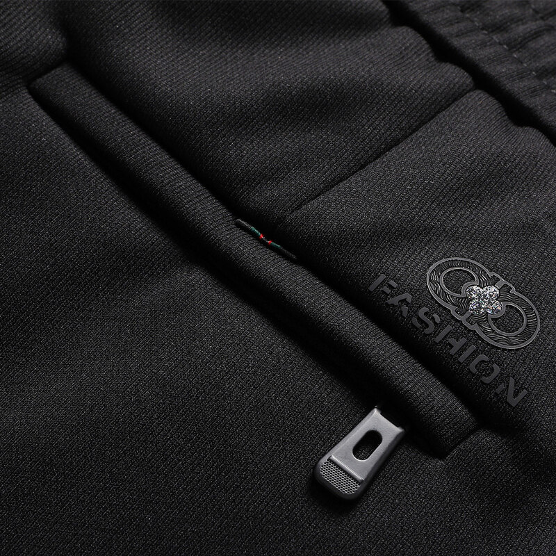 休闲卫裤男抽绳松紧腰春秋季直筒宽松运动长裤子青年韩版男裤潮高清大图