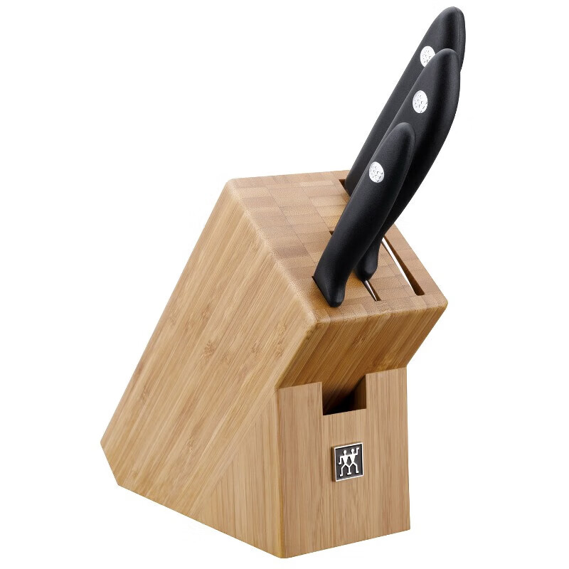 双立人(ZWILLING)家用刀具套装切菜切肉竹制插刀架四件套1012416