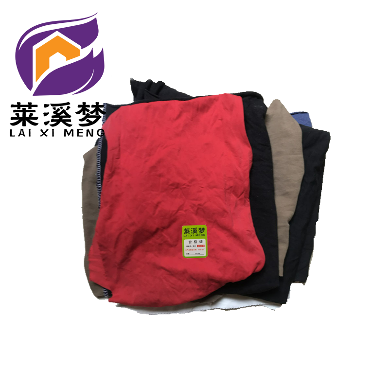 擦机布针织布破布抹布擦车巾 纯棉 杂色 KG高清大图