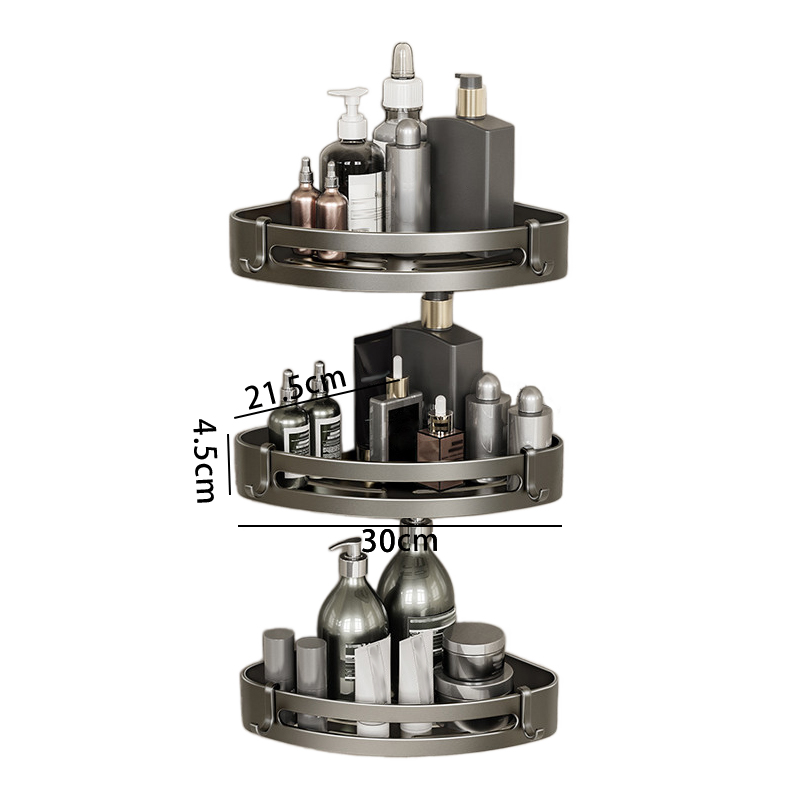 豫汉迎三角四方毛巾架 置物架三层个