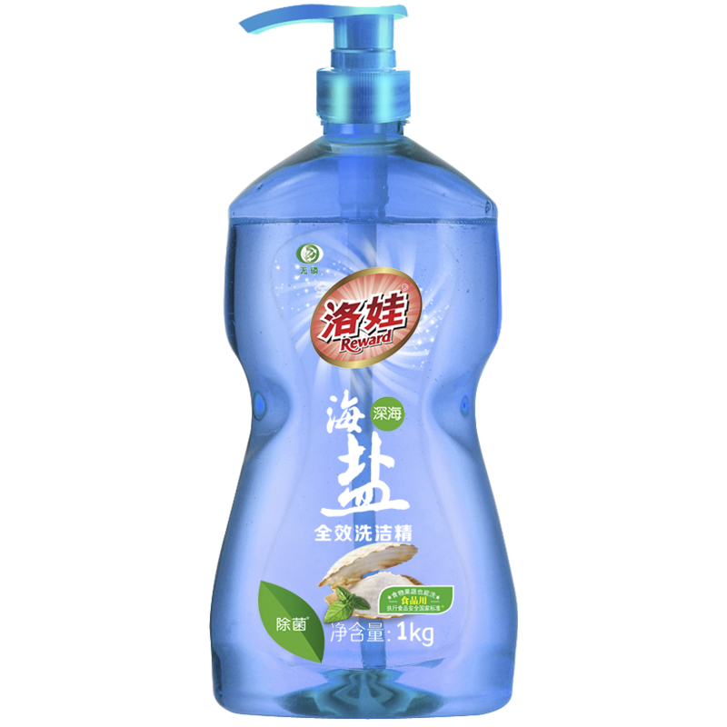 洛娃全效洗洁精1kg*3瓶(深海海盐+牛奶蔓越莓+天然五谷)