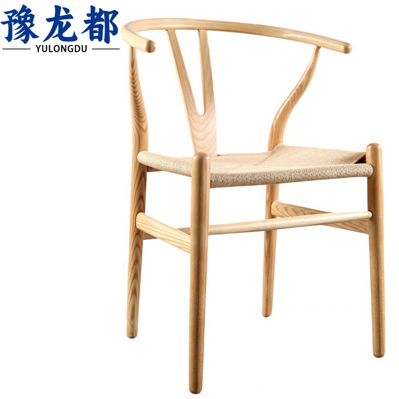 豫龙都 实木餐椅靠背把