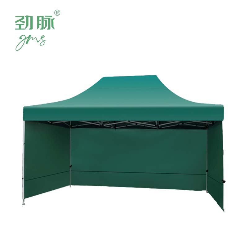 劲脉 三面防雨帐篷 墨绿六棱+3*3*2.1M 顶高清大图