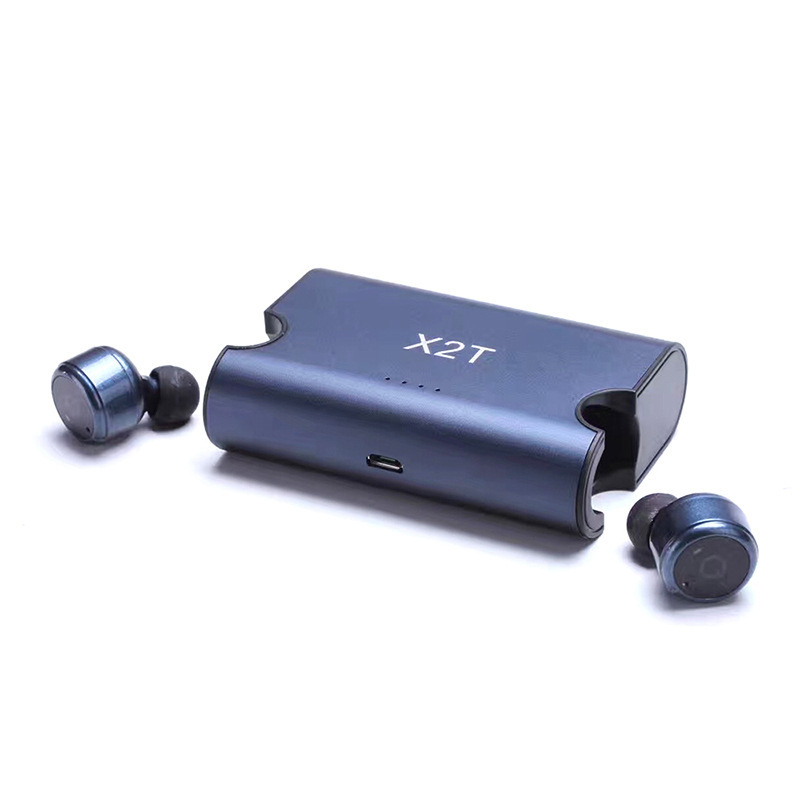 HIGE/X2T无线运动蓝牙耳机+充电仓双耳入耳式立体声+防水防汗 适用于苹果安卓通用 银色