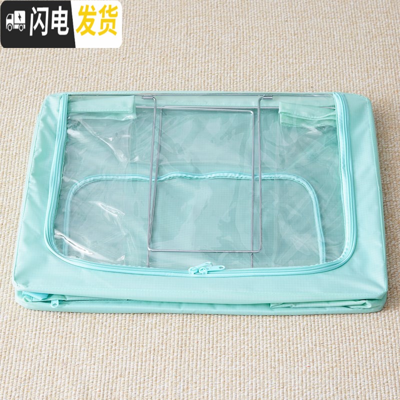 三维工匠衣物毛衣收纳布艺的衣柜书整理箱透明盒箱收纳大号折叠放可衣服收收纳箱收纳箱高清大图