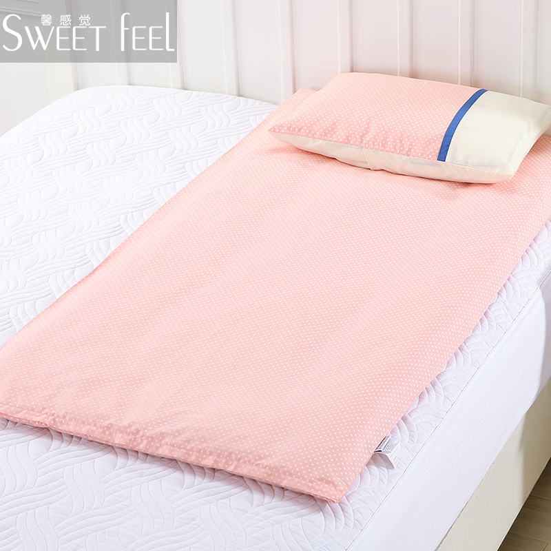 美帮汇全棉幼儿园床被套垫套枕套儿童单人床宿舍拼接小床单被套 床单160*230（颜色咨询客服） 其它