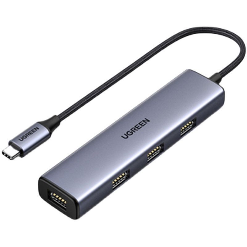 绿联USB 3.0 4口集线器 深空灰 CM473
