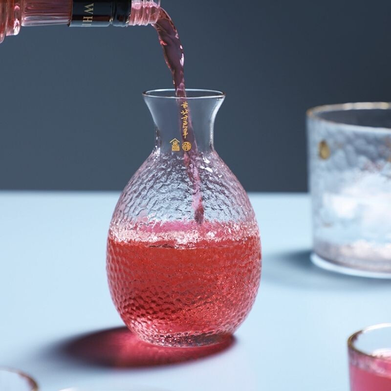 大英博物馆锤纹温酒器玻璃分酒器杯伴手礼盒生日礼物礼品送礼长辈高清大图