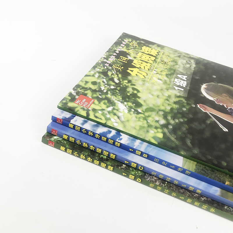 [正版]美国小学分级阅读1级ABCD全套4册 阅读广角level中文版四五六七年级初中小学生英语分级课外读物英语阅读理高清大图
