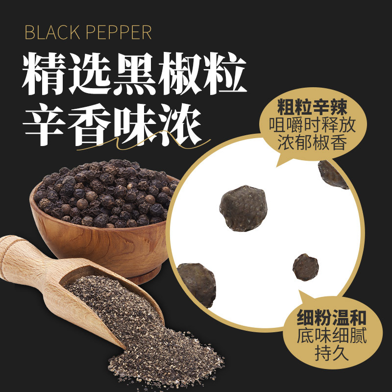 李锦记黑椒汁230g*2 挤挤装 0添加防腐剂 胡椒牛排意面酱黑椒酱