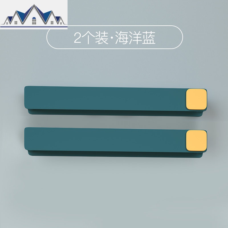 卫生间拖鞋架墙壁挂式挂厕所拖鞋挂钩置物架免打孔浴室鞋架壁挂_1_240 海洋蓝【2个装】1层