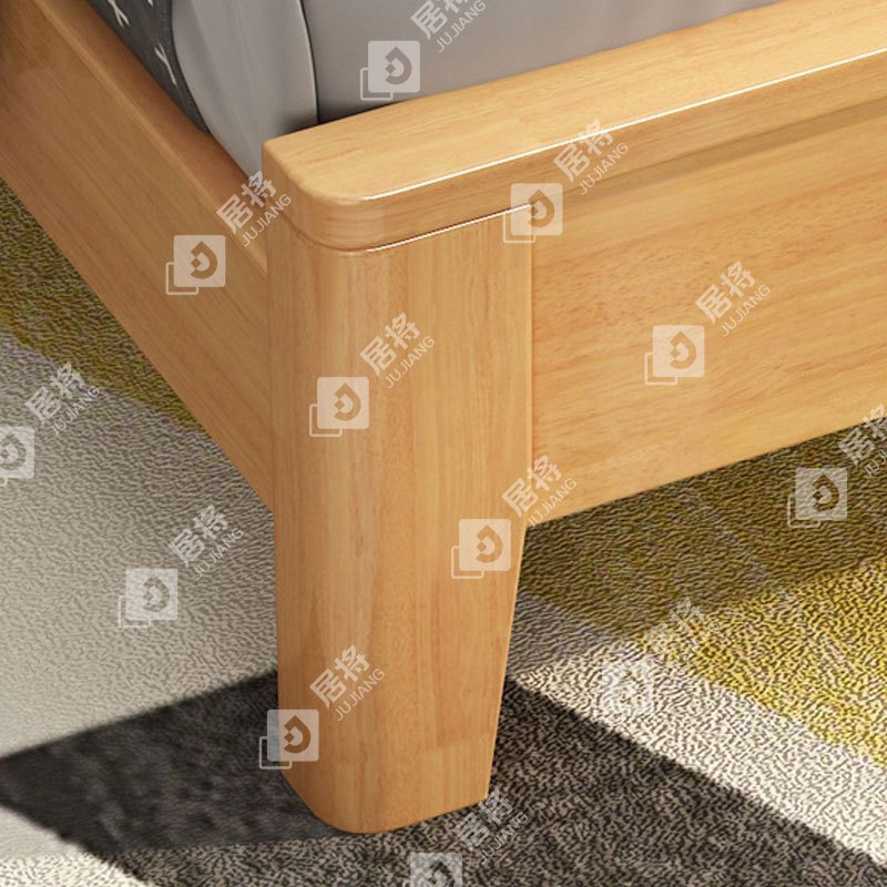 居将 JJ4031120 实木床宿舍家具1.8米双人床高清大图