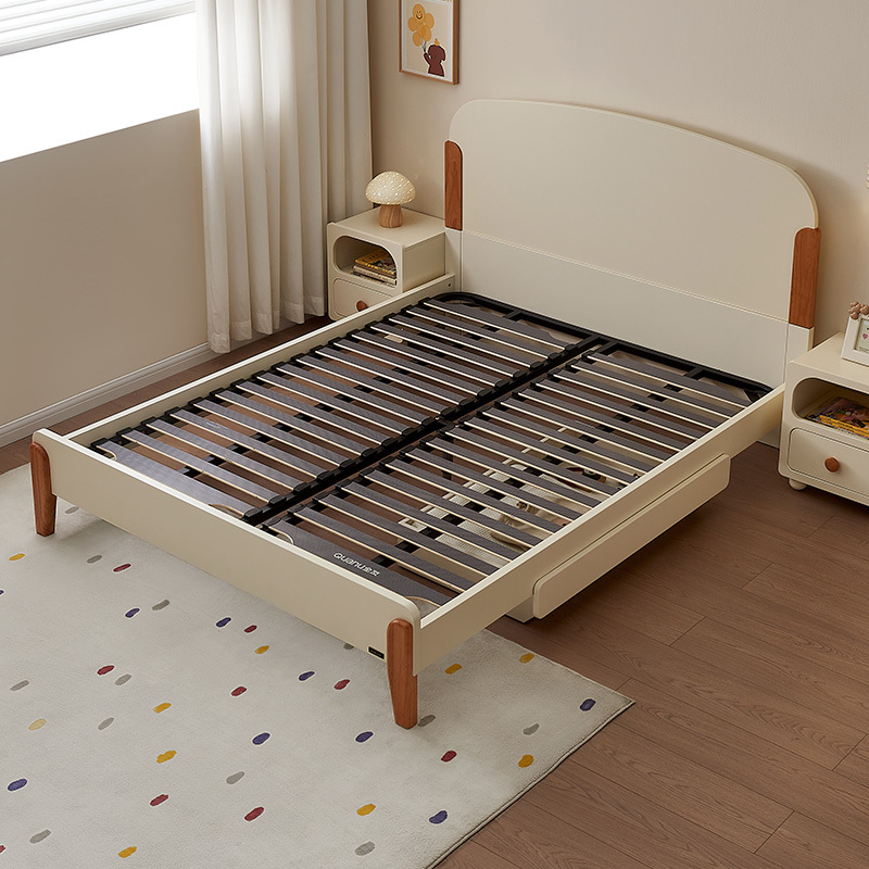 全友家居现代简约儿童床次卧多功能15米男女孩实木高脚单人床660111