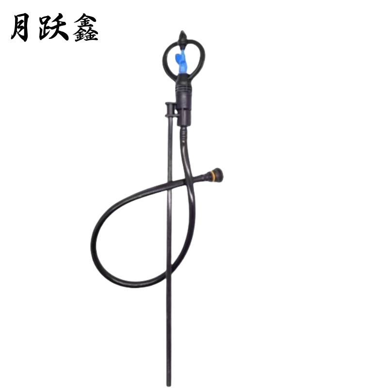 月跃鑫 地插喷头 4分蓝蝶式90cm接PE管 套高清大图