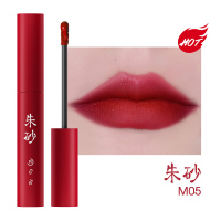 玛丽黛佳(MARIE DALGAR) 国风复刻唇釉 M05朱砂 5g(持久保湿 不易脱色 显色雾感唇彩)
