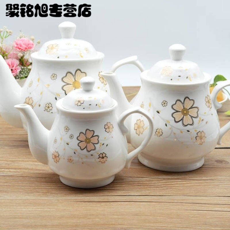 大号陶瓷凉水壶大容量带过滤泡茶壶咖啡壶酱醋油壶家用生活日用家居器皿水具水杯创意简约陶瓷冷水壶