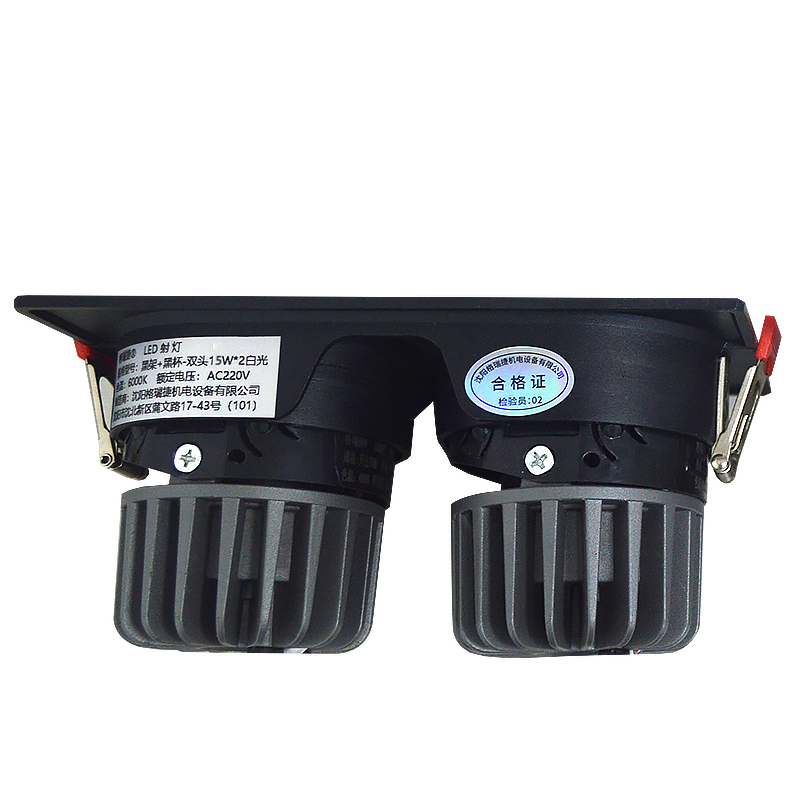LED射灯 防眩光 嵌入式 双头15W*2白光