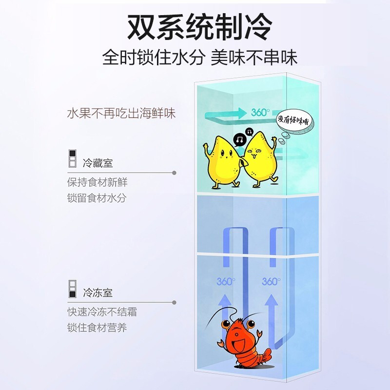 美的(Midea) BCD-186WM 双门冰箱 爵士棕