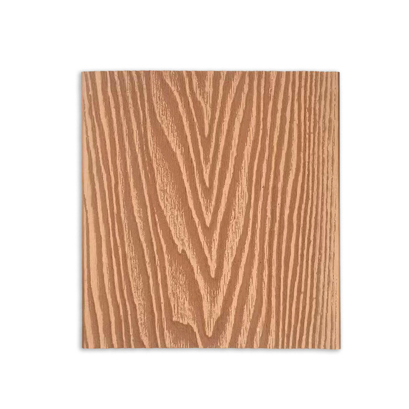 围一 塑木地板 3D压花木纹圆孔-148*25*4000MM 片高清大图