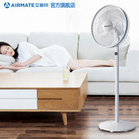 艾美特(Airmate) 电风扇 五叶大风量7档遥控控制落地扇自然风预约升降落地扇家用电扇空调伴侣白色