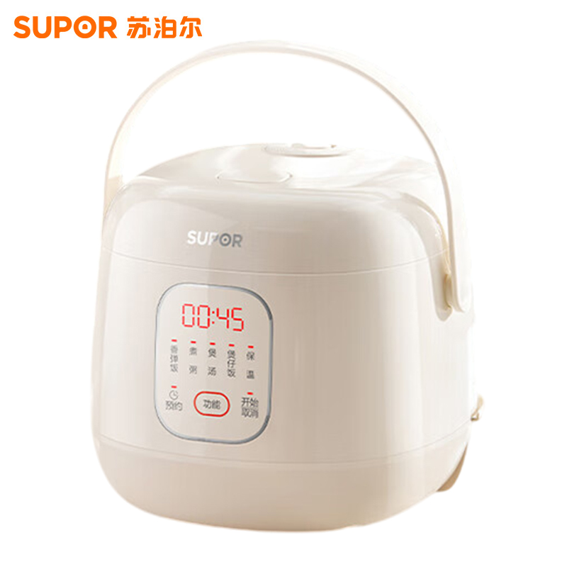 苏泊尔(SUPOR)电饭煲1.6升大容量 家用1-2人 一人食小型饭煲煮饭锅电饭锅 智能多功能陶瓷油不沾内胆F16F55高清大图