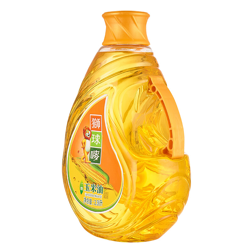 狮球唛 一级压榨 非转基因 食用玉米油2.38L