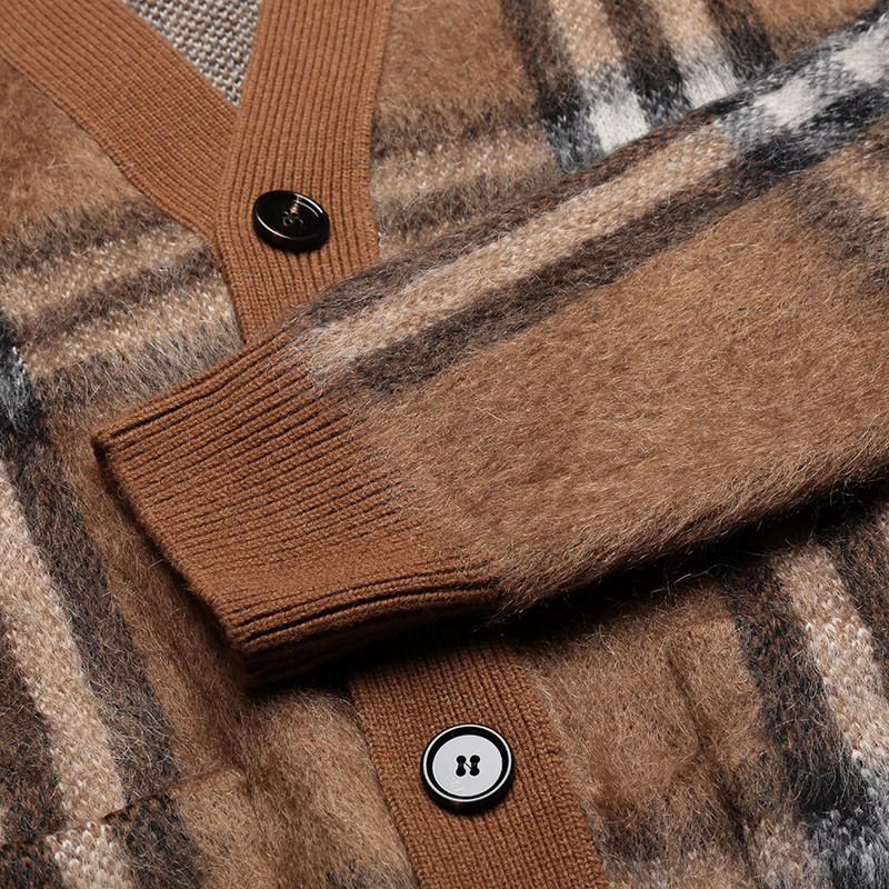 博柏利burberry男款羊毛混纺针织开衫羊毛衫8057907