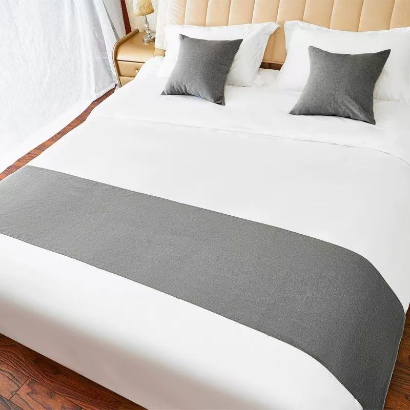 顾享家 床尾巾床旗 190*50cm/床高清大图