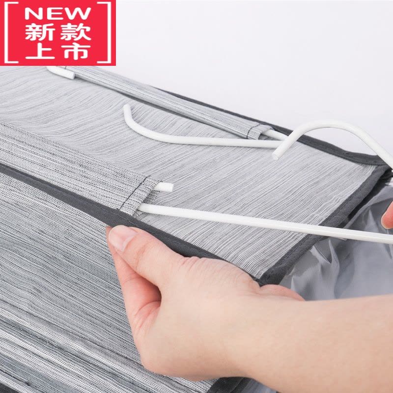 可莉允挂帽子收纳整理挂袋宿舍衣柜防尘衣帽挂架防尘包包器多层毛衣橱图片