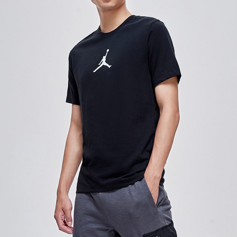耐克(nike)运动t恤 nike男装短袖t恤jordan经典logo圆领套头针织运动