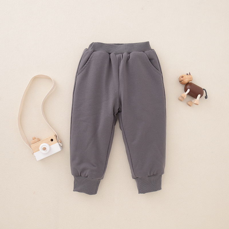 zhihan男童裤子加棉冬季保暖裤秋冬女童棉裤女冬季一条过冬男棉裤儿童