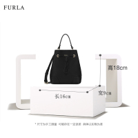 【直营】FURLA芙拉 Stacy系列欧美时尚女士迷你软质牛皮抽带手提包单肩包斜挎包水桶包女包