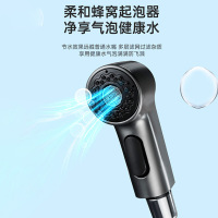 汉德斯科抽拉式伸缩面盆冷热水龙头枪灰色黑色可升降抽拉可旋转万向浴室柜洗头洗脸盆水龙头防溅水单把双控单孔双模式陶瓷片阀芯