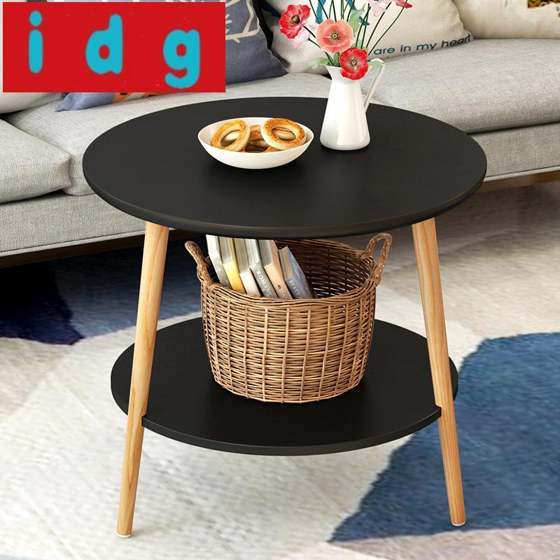简约现代北欧茶几圆形创意迷你小户型客厅简易茶几小桌子小圆桌6925
