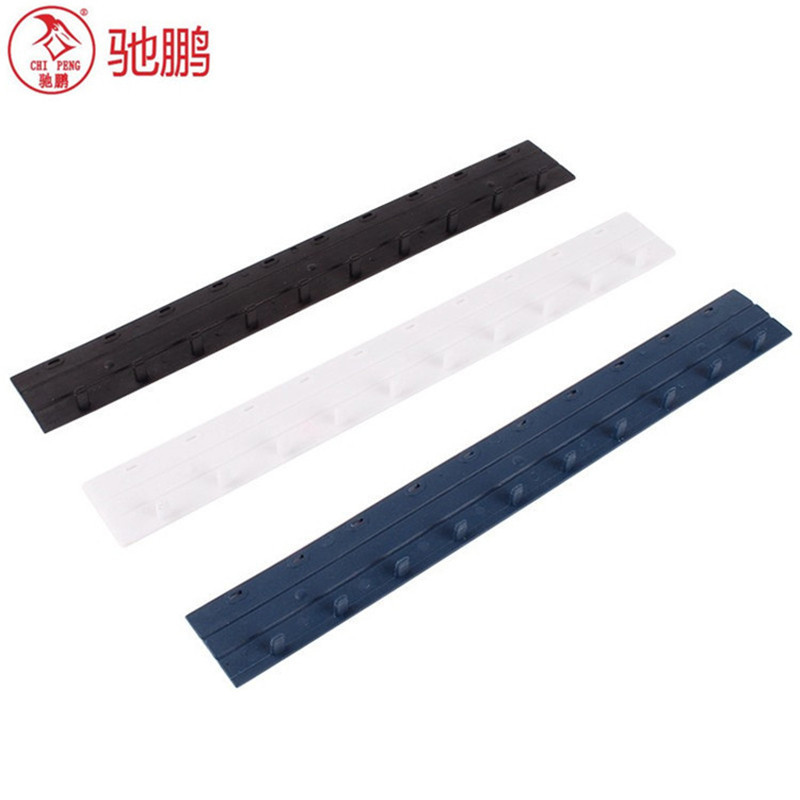 驰鹏(CHI PENG)5mm蓝色装订夹条100根/盒 可装订35页塑料压条适用梳式胶圈装订夹边条十孔夹条装订机 装订机