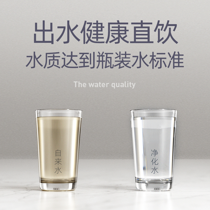 德克西(DEKEXI)即热式饮水机净水器台上式净饮机德国家用直饮加热一体机自来水过滤饮水机RO膜净水机T1-75
