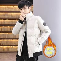棉衣男冬季新款加厚棉袄短款立领休闲羽绒棉服外套 5XL175-190斤 169棉衣升级款加棉加厚米色